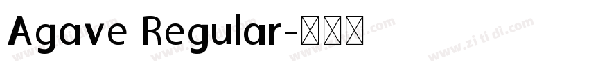 Agave Regular字体转换